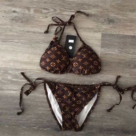 louis vuitton brown monogram bikini replica|false louis vuitton logos.